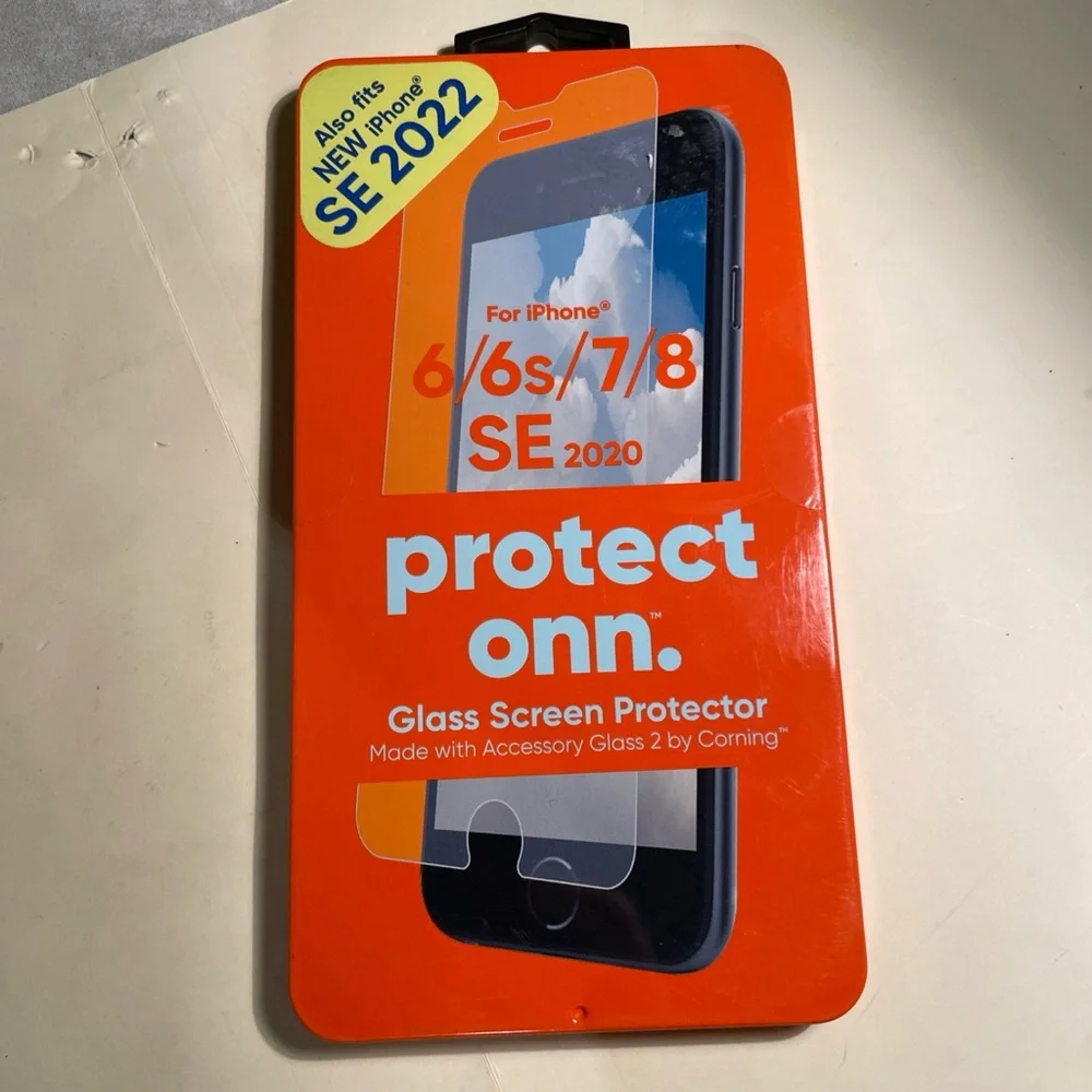 Onn Glass Screen Protector for iPhone 6/6s/7/8 SE 2020 new in package